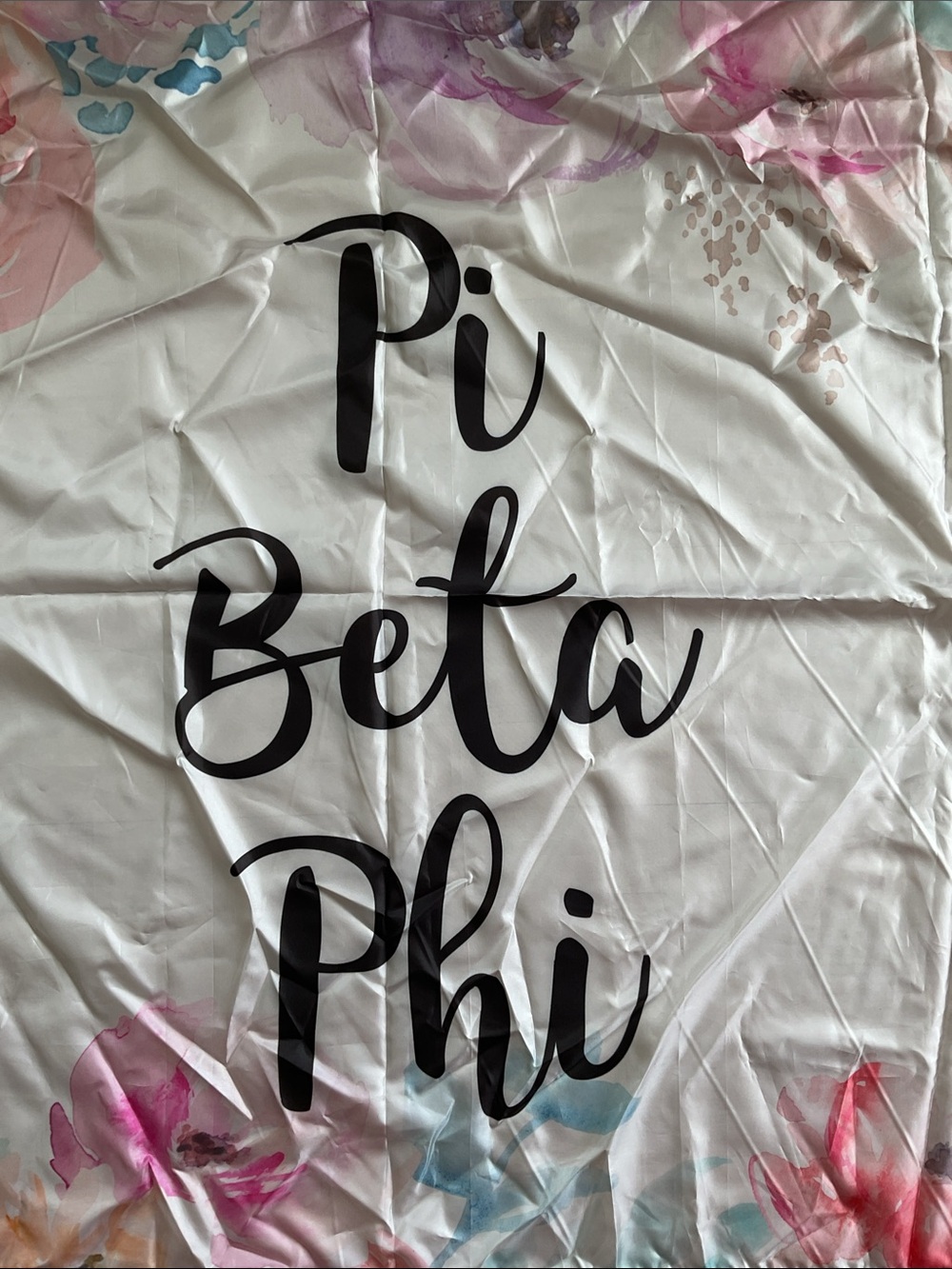 Pi Beta Phi Floral Sorority Flag Banner - Picture 5 of 9